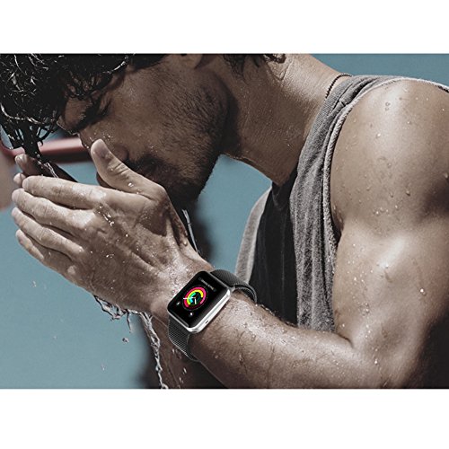 Pulseira Milanese Space Gray Para Apple Watch 38mm Aço Inox