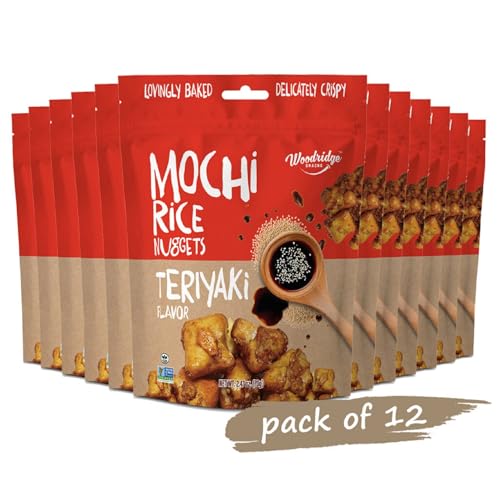 Woodridge Snacks Mochi Rice Nuggets, Terikyaki, 2.47 Oz, 12pk - image 2