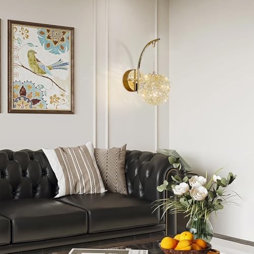 Lámpara de pared decorativa junto a la cama para dormitorios elegantes 3