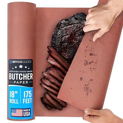 Pink Butcher Paper Roll 18"x175' (2100 Inch) - Food-Grade Peach Butcher Paper for Smoker, BBQ,...*