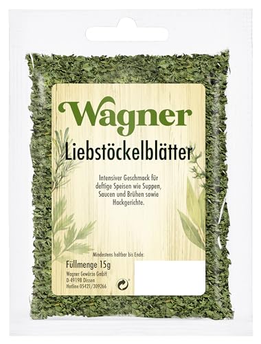 Wagner Gewürze - Liebstöckelblätter gerebelt | 15 g im Beutel
