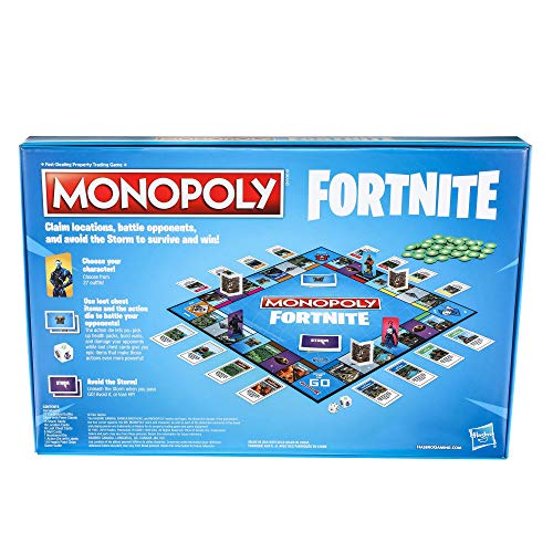 Monopoly E6603103 Fortnite Gioco da Tavolo, 13 anni+, Per 2-7 Giocatori- Versione in Lingua Italiana - Gadget - Immagine 4