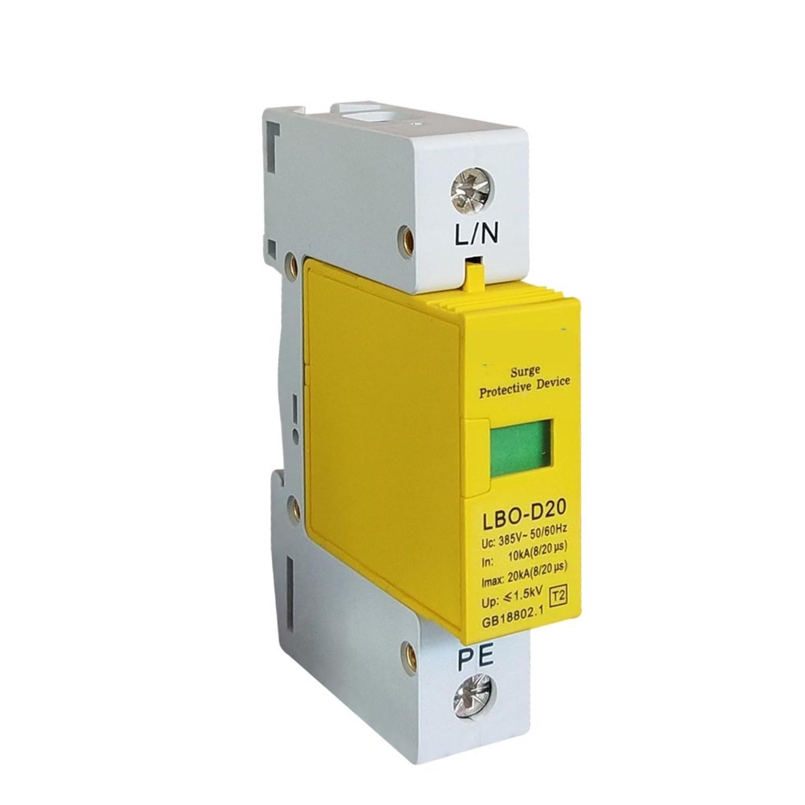 Parafoudre domestique 1P 10kA à 20kA LBO-D20 pour tableau électrique