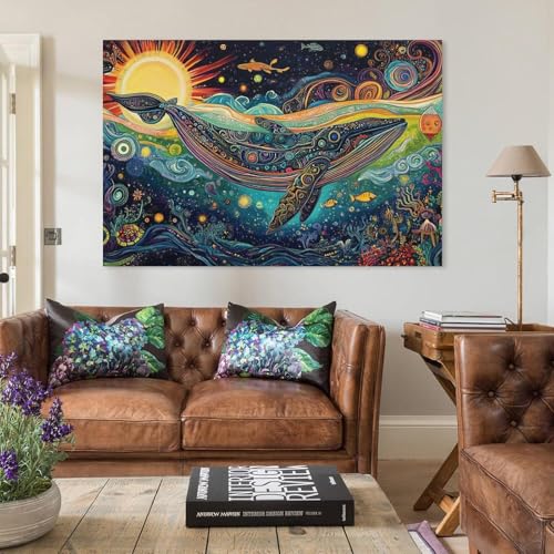 Toile baleine 60x90cm Dreamy Style pour décoration murale de salon - 5