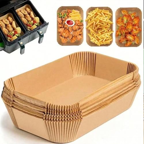 Air Fryer Paper Liners, 8.7"X5.5" Non Stick Parchment Paper, Rectangle