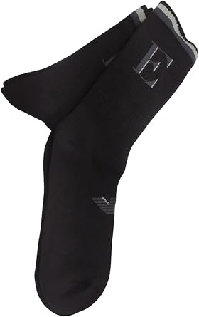 Emporio Armani mens 2 Pack Logo Crew Sock