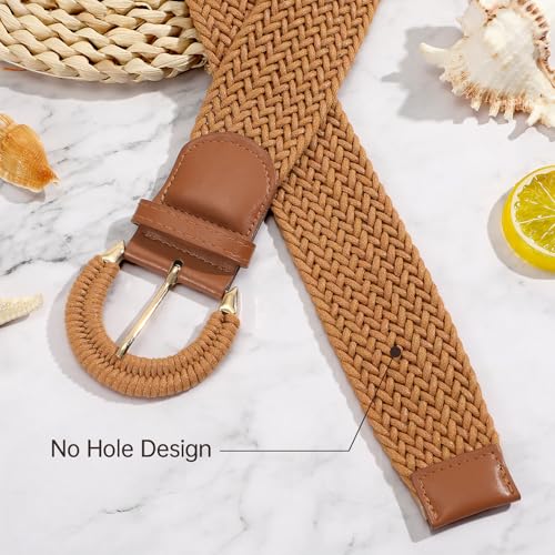 Women Wide Woven Belt for Dresses Fashion Rattan Braided Waist Belt Straw Raffia Boho Belt for Jeans2