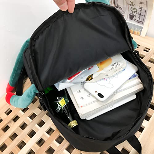 Vivuhtcc Frog Backpack Purse For Women - Student Frog Cartoon Bag Travel Daypack Casual Fashion Work Shopping Small Bag,Black #TOP5