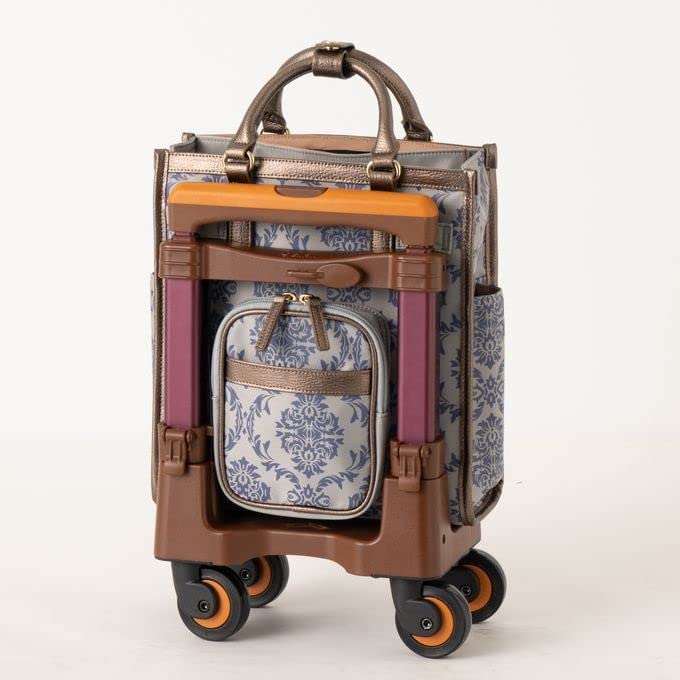 美品 スワニー D-543 ダマスコ TS15 4輪ストッパー付き ライトグレー Amazon｜SWANY スワニー キャリーバッグ D-543 ダマスコ TS15 ライト