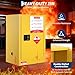 Hazardous Storage Cabinets, Flammable Cabinet, Cold-Rolled Steel Flammable Liquid Storage Cabinet Auto Closing Door for Industrial Use, Flammable Safety Cabinet, Cold-Rolled Steel Fire Resistant