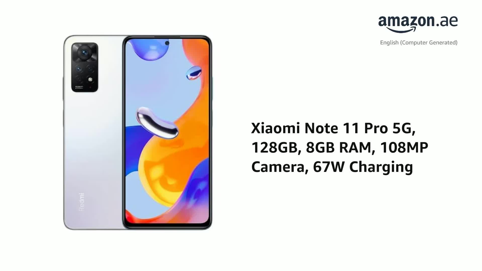 Xiaomi Redmi Note 11 Pro 5G Dual SIM 8GB RAM 128GB 5G PolarWhite +