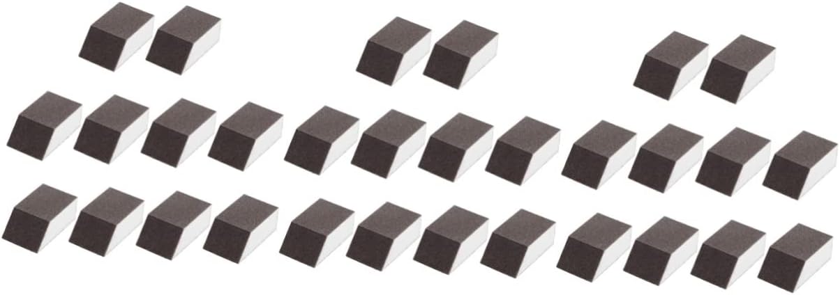 Baluue 30pcs Replaceable Sponges for Kitchen Cleaning Carborundum Dish Sponges for Pots Sinks and Range Hoods Efficient Household Scrubbing Pads