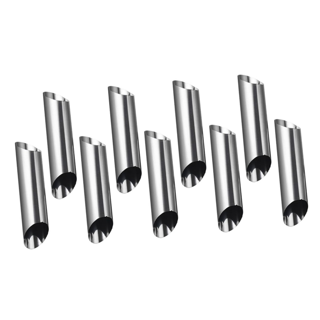 ABOOFAN 9Pcs Stainless Steel Cream Molds for Cannoli Shells Baking Tools for Danish Pastry and Croissants Easy to and Reusable Baking