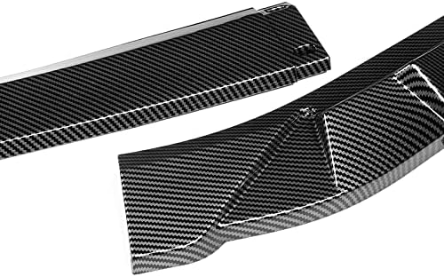 3PCS Front Bumper Lip Kit fit for compatible with 2019-2023 Lexus ES300H ES350, Sport-Style Splitter Trim Protection Spoiler, Air-Dam-Chin-Diffuser (Carbon Look)