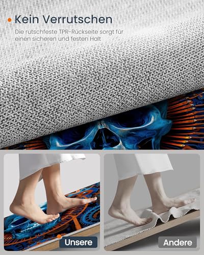 Tapis style steampunk orange entree interieur et chambre - 6