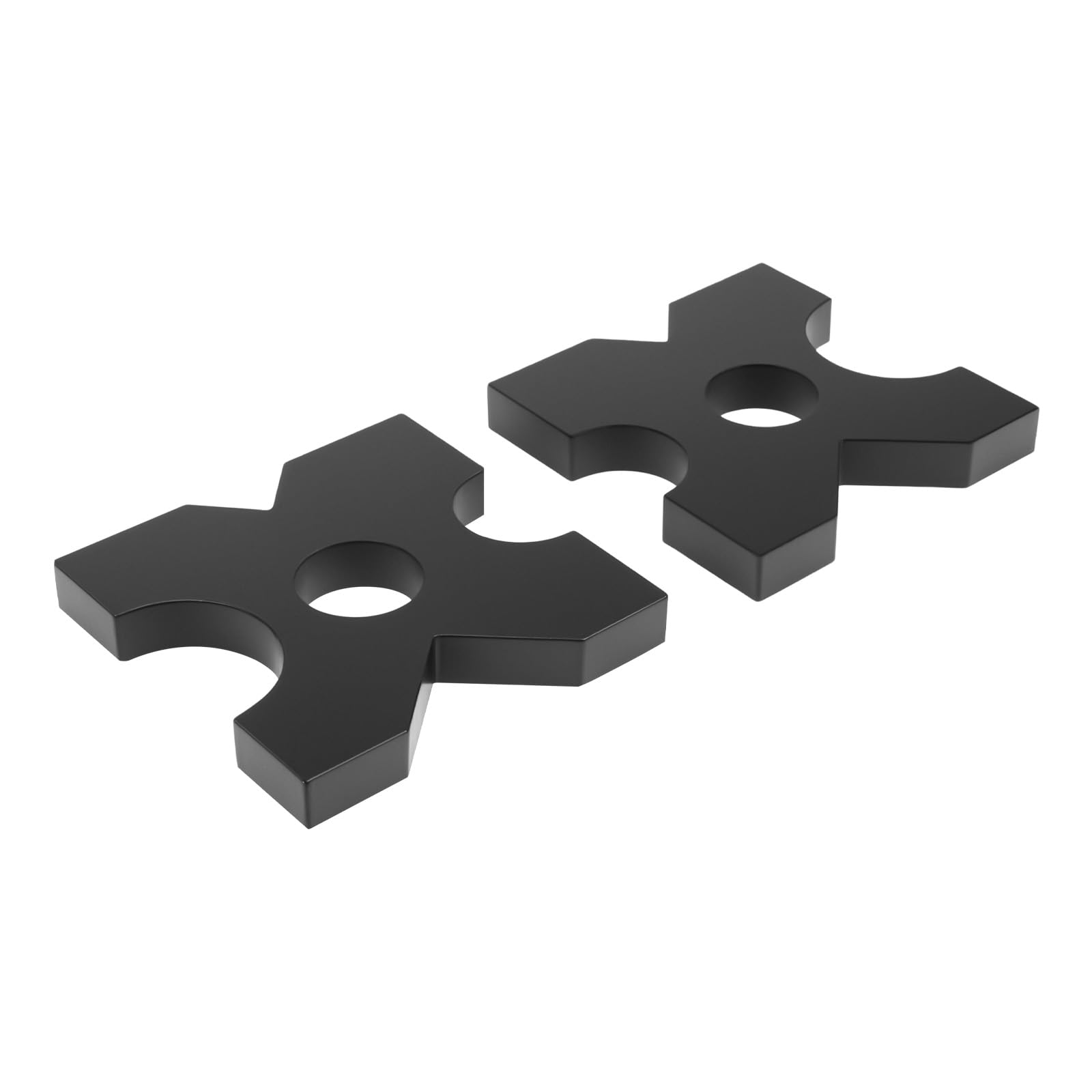 Piastra pressa per telaio H pressa idraulica 20T e 32T in metallo per pressa da officina, 1 paio di piastre idrauliche per carichi (18 x 18 x 2,5 cm)