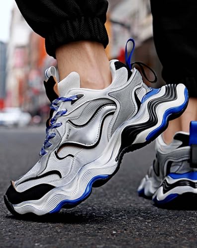 Niepce Inc Streetwear Men’s Fashion Mid Top Chunky Sneakers2