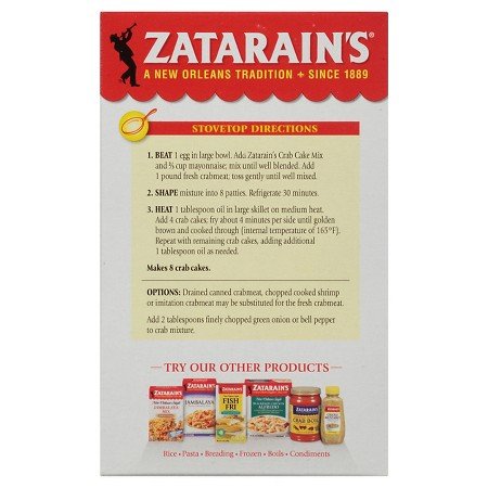 Zatarain's Crab Cake Mix, 5.75 Ounce