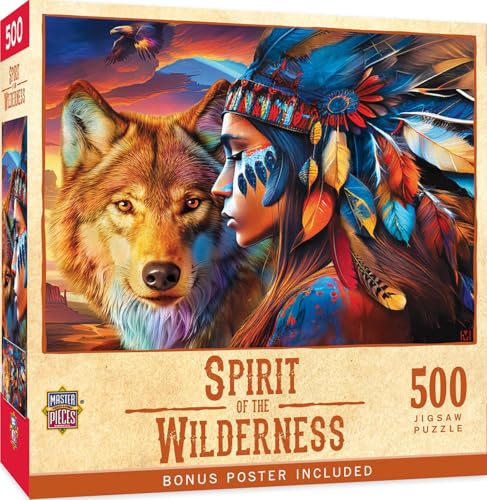 MasterPieces 500 Piece Jigsaw Puzzle for Adults and Family - Spirit of The Wilderness - 18" x 24"