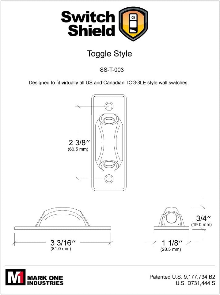 Clear Light Switch Guards, 6 - pack | Toggle Style | Security, Circuit & Child Protection for Indoor/Outdoor Wall Plate Covers | For Home and Work