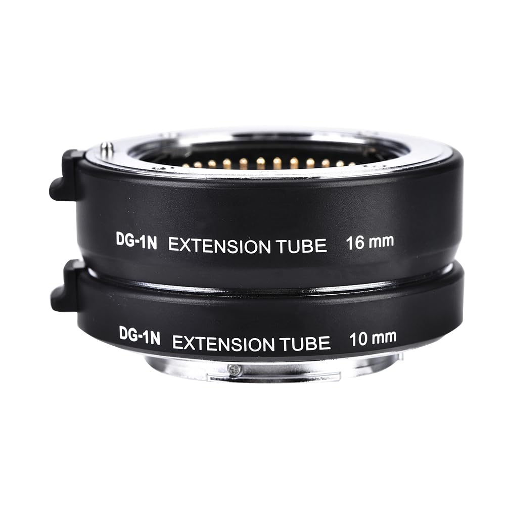 Juego de Tubos de extensión Macro de Enfoque automático de 10 mm + 16 mm para cámaras DSLR (DG-1N)
