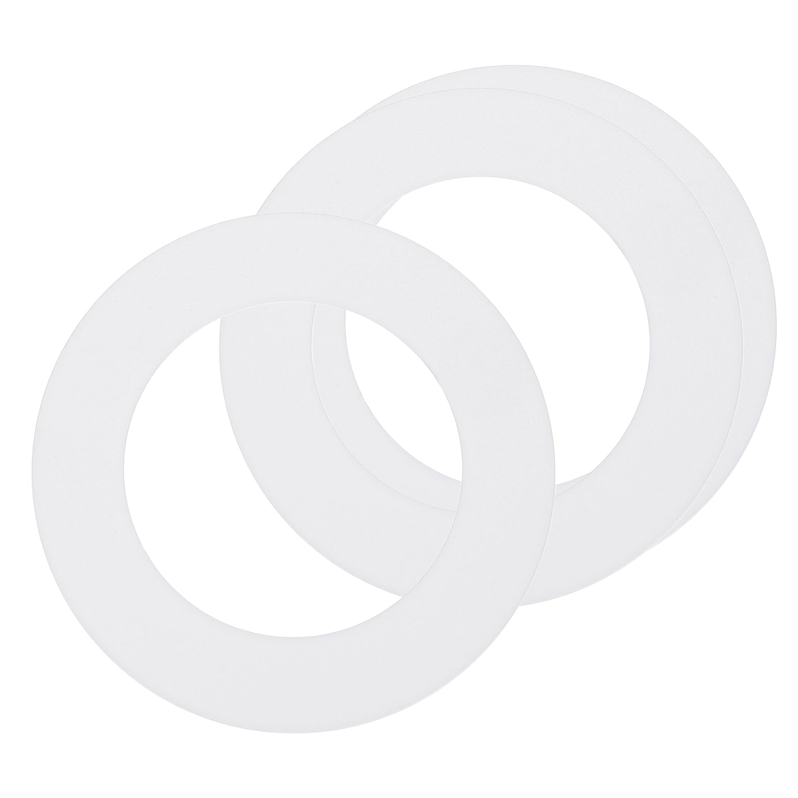 sourcing map Goof Ring for 3" Recessed Light 3.2"ID 4.9"OD Matte White 3Pcs