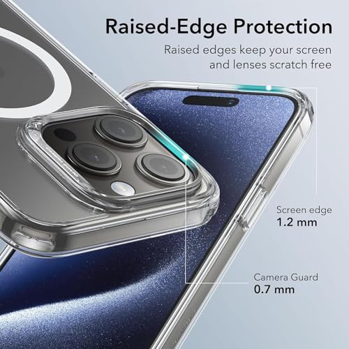 Coque iPhone 15 Pro anti-choc transparente compatible MagSafe Ambar - 4