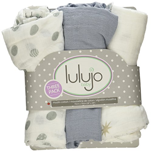 Lulujo Mini Muslin Cloth (Calming Grey)