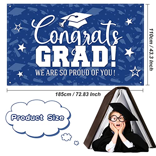 Decoración de fondo para graduación Moukeren Clase 2026 185x110 cm miniatura 2