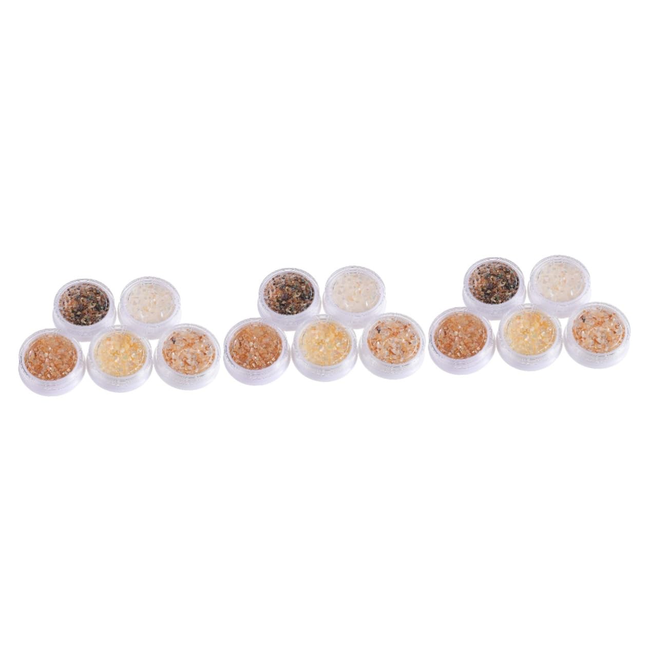 FRCOLOR 15pezzi Decorazioni Per Unghie Sequins Shell Per Nail Art Per Manicure Per Unghie e Artificiali