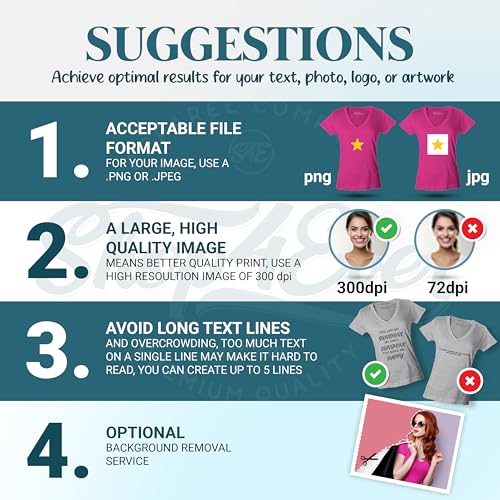 Personalized Custom Design Your Own Front Back Women's V-Neck T-Shirt Slim Fit Customizable Shirts4