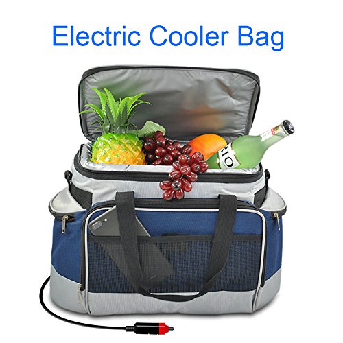 YAPA Electric Car Cooler Bag, Lightweight Portable Thermoelectric
