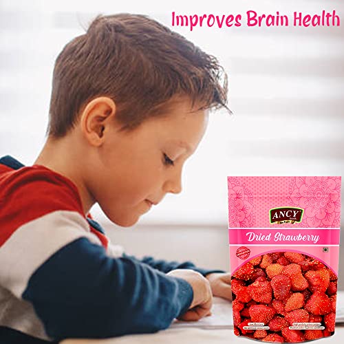 Image of Ancy Foods Premium Dry Fruits (Dried Strawberry), 250 g (Pack of 2)