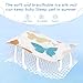 Burbuja Baby Cooling Mat Colorful Butterfly Bed Pad Ice Silk Cool Mat for Crib Mattress, Sleeping Pad with Pillowcase for Girl Boy, 28x52 in