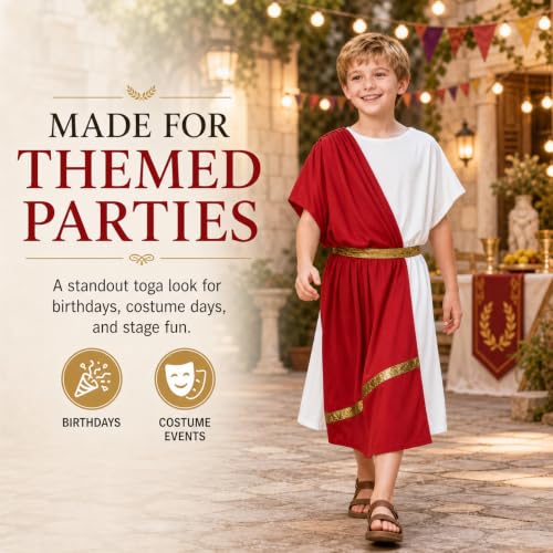 Disfraz de Toga para Niños Estilo Dios Griego Romano miniatura 2
