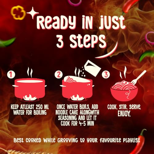 WickedGud Korean Instant Noodles Fiery Pack of 5 · 67 g (335 g total) - Image 7