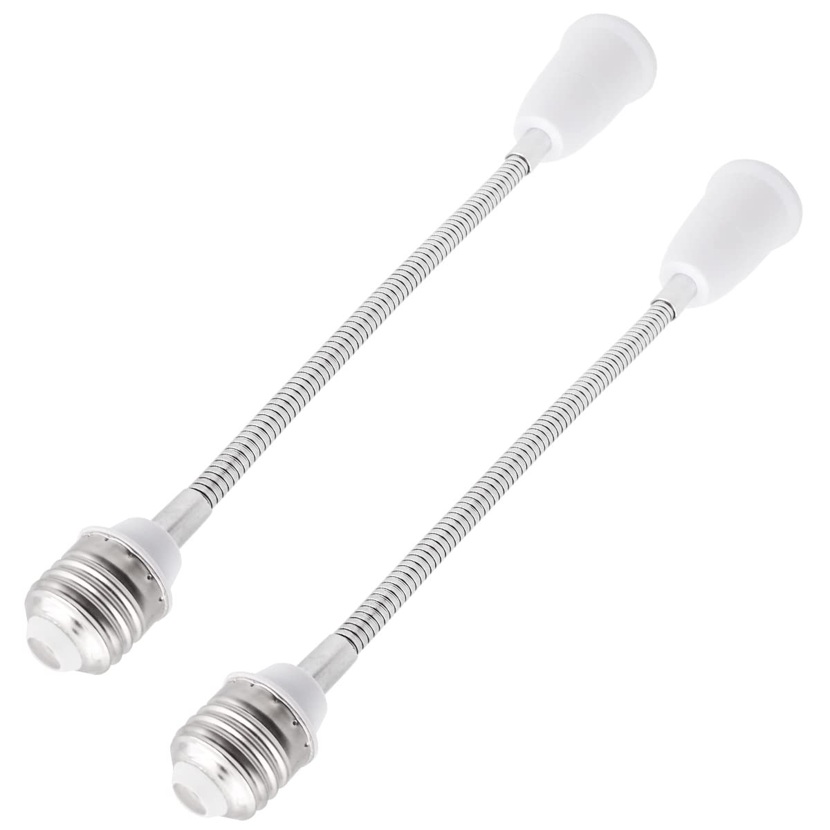 WANGCL 2 Pack E27 Flexible Swan Neck Extension Adapter For Bulb