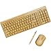 TrioGato's Natural Bamboo Wireless Keyboard and Mouse. Eco Friendly, Handcrafted, Compact Design + Bonus