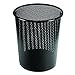 Artistic Urban Collection Punched Metal Business Waste Bin Garbage Can, Black (ART20017)