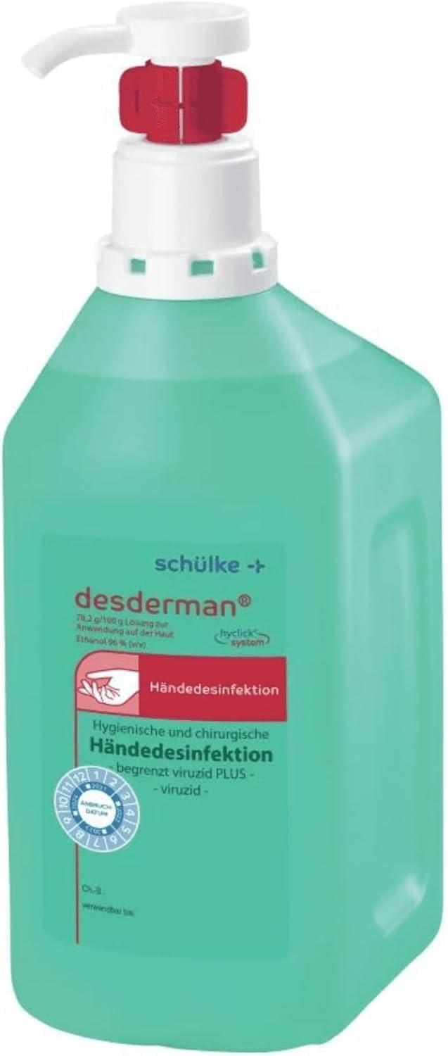 5x 1000 ml Schülke Desderman Hyclick Händedesinfektionsmittel Desinfektionsmittel