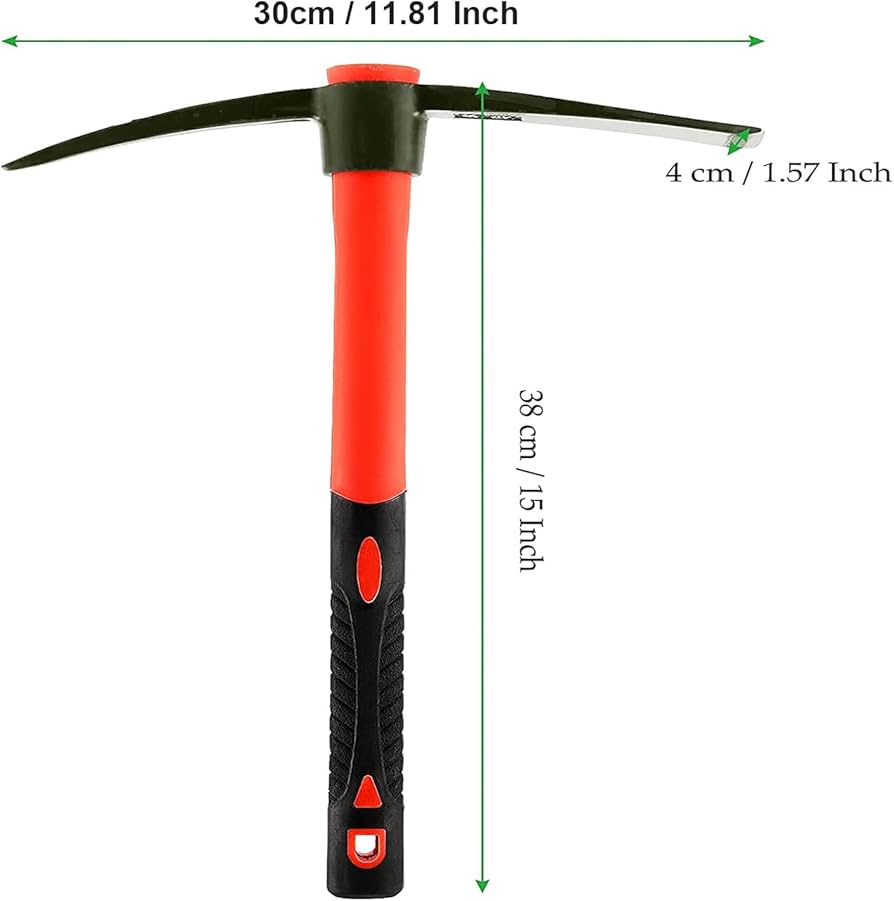 Amazon.com : MAHIONG 15 Inch Pick Mattock Hoe, Forged Steel