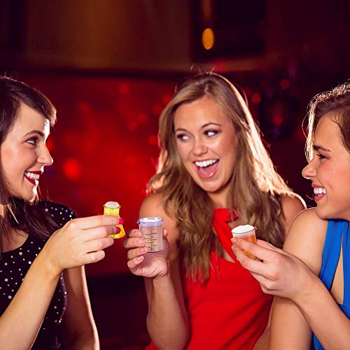 Artcreativity Chemistry Glass Set, 4 Plastic Laboratory Glasses, Funny Scientific Gifts For Adults, Cool Chemistry Graduation Gag Gift, Unique Drinking Gifts For Men And Women #TOP5