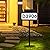Malitupy Solar House Numbers Address Sign, Tricolor & Brighter Address Plaque for Outside, 2 Installation Modes(Wall/Grassland) with Memory Function, Waterproof LED Lighted Signs for Yard Home Street