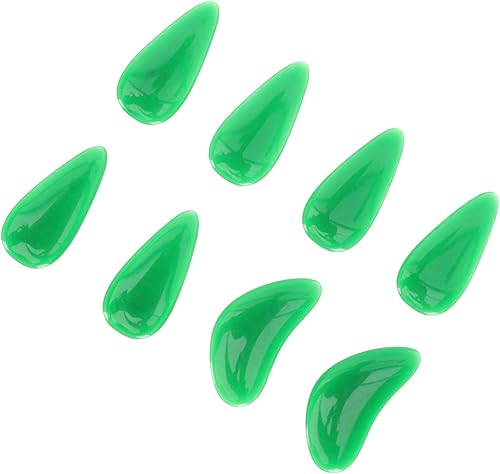 Vaguelly 8 piezas Guzheng Uñas Guzheng Púas de dedo Guzheng Púas de pulgar Banjo Púas de dedo Instrumentos Musicales Para Adultos Dedo Falso Pequeño