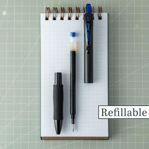 Stylos gel Pilot G2 Edge bleus 0,7 mm : pack de 8 rollers à pointe fine de qualité supérieure