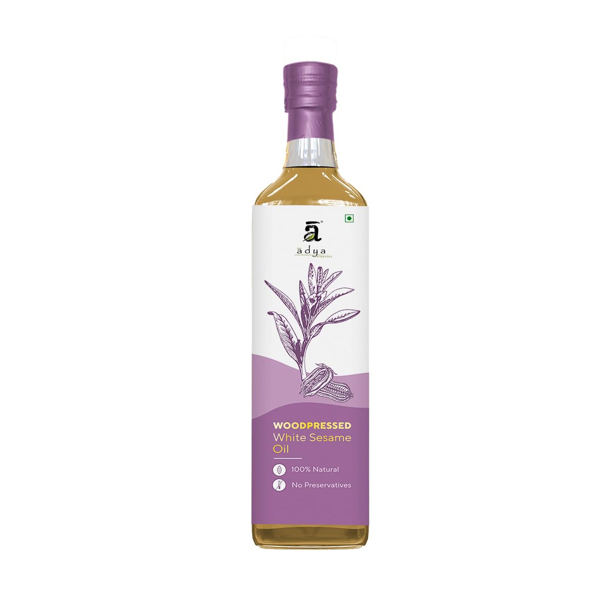 Adya Organics Kachi Ghani Sesame Oil (Pack of 1-500 ML) (B0B8D6THN8) Amazon Price History, Amazon Price Tracker