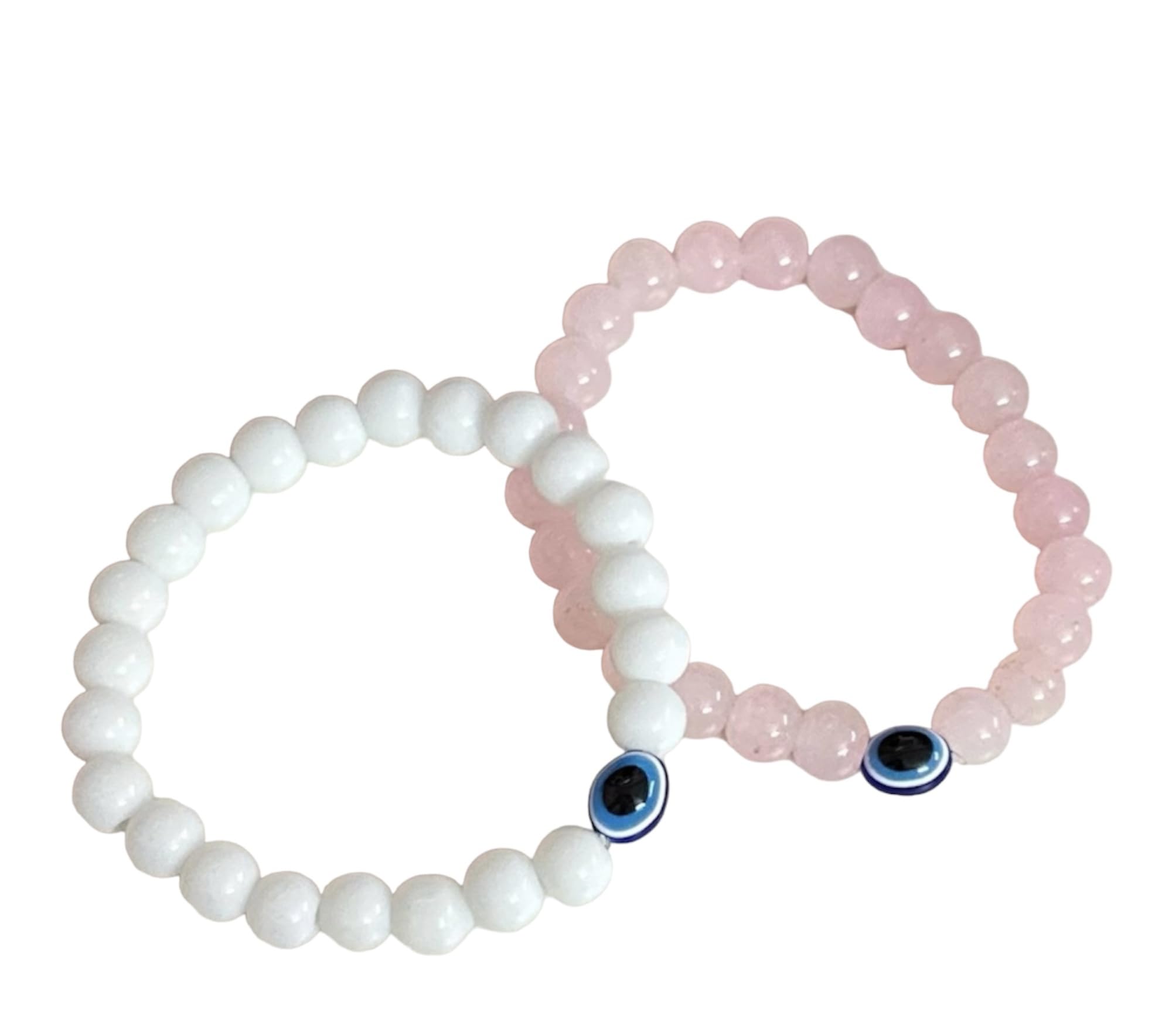 Frolics India Pearl Style Stones Elasticated Adjustable Bracelet For Unisex Adult (Milk White And Pink) (B0CKHMMWLW) Amazon Price History, Amazon Price Tracker