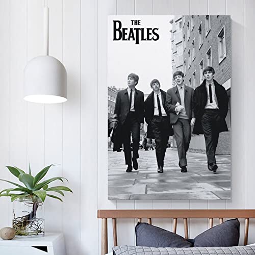 JMUNG Poster décoratif sur toile The Beatles pour chambre à coucher – 30 x 45 cm - Les Beatles, Paul McCartney, John Lennon, RIngo Starr, George Harrison JMUNG Poster décoratif sur toile The Beatles pour chambre à coucher - 30 x 45 cm – Image 6