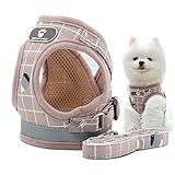 arnes para perros discapacitados [Material de comodidad]: el arnés y el juego de correas para gatos y perros están hechos de malla acogedora transpirable de poliéster en el interior, acolchado de tela suave en el exterior, tratamiento de bordes lisos para reducir el roce.