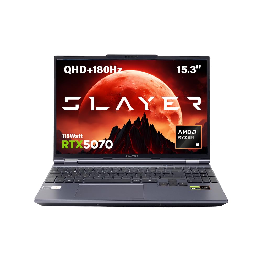 Game Garaj Slayer R9T2-5070 C3 AMD Ryzen 9 8945HX 32GB RAM 1TB SSD RTX5070 15.3" 180Hz QHD+…